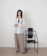 フラワーレースシャツジャケット