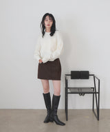 モヘアシャギーニットプルオーバー