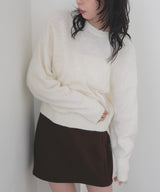 モヘアシャギーニットプルオーバー