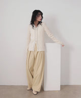 バイカラーラインポロニット