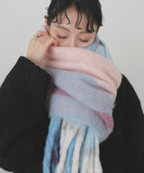 チェックストールマフラー