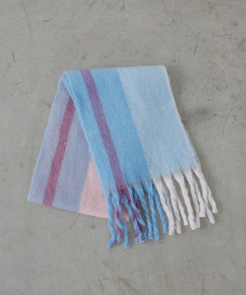 チェックストールマフラー