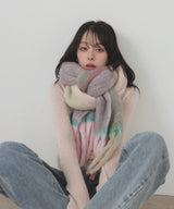 チェックストールマフラー