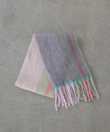 チェックストールマフラー