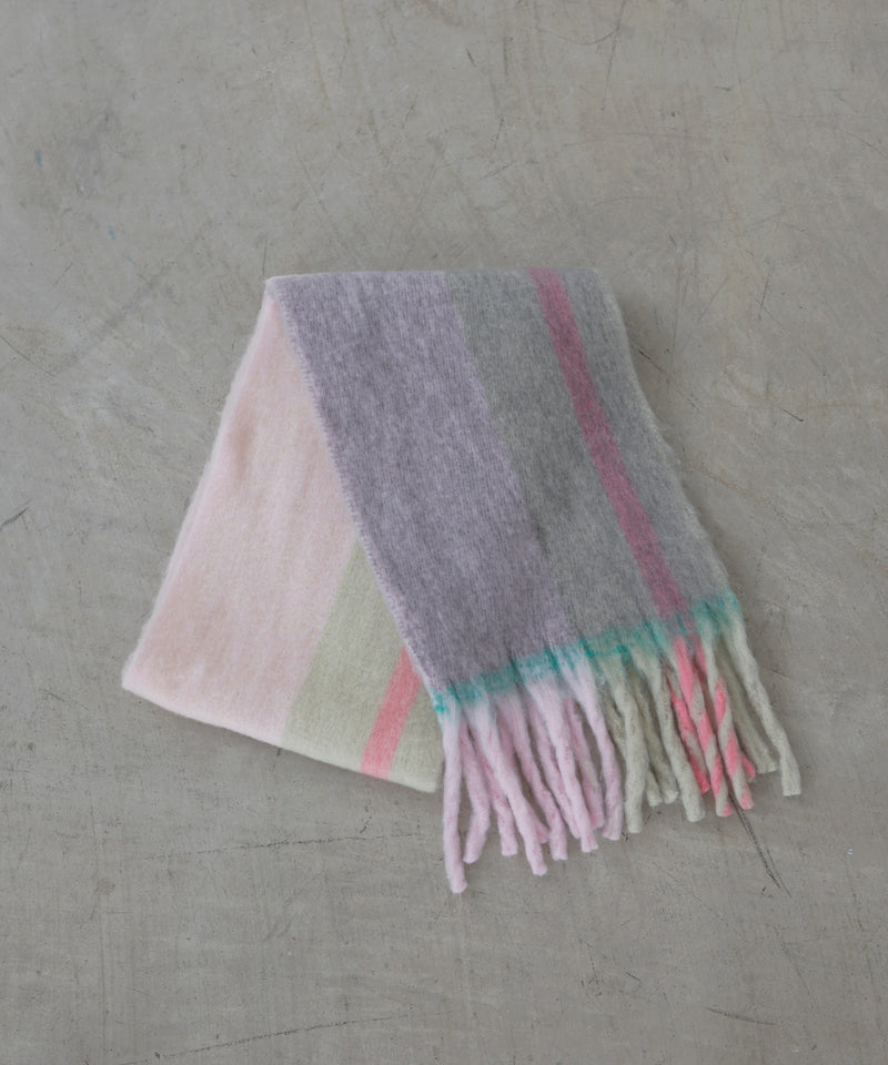 チェックストールマフラー