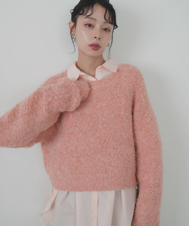 【10月下旬予約商品】　【ayu×LIAN】ボリュームミックスニット