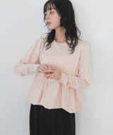 ペプラムニットプルオーバー