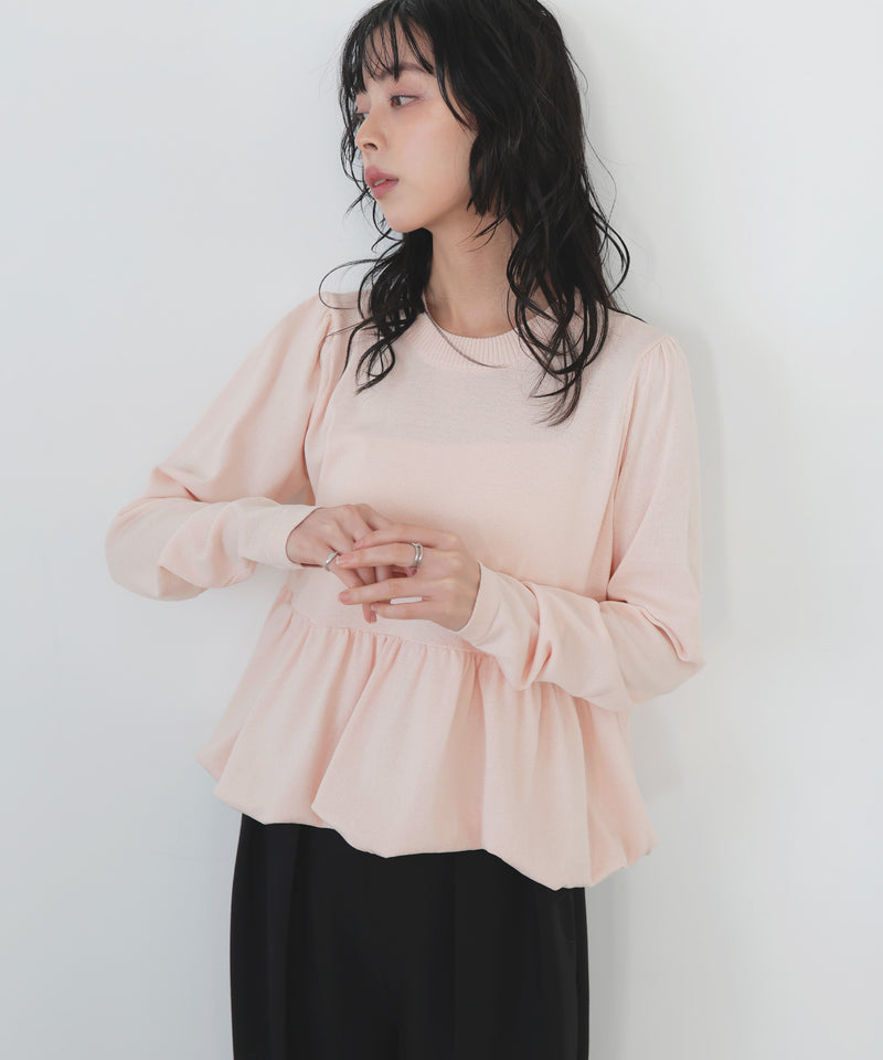 ペプラムニットプルオーバー – LIAN