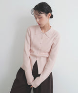 【一部予約商品】クルミボタンリブポロニット