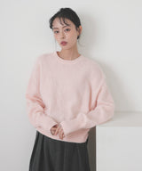 モヘアシャギーニットプルオーバー