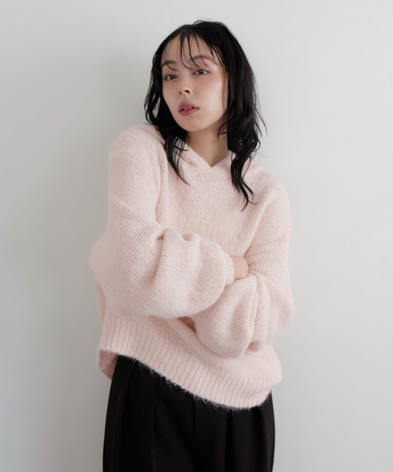 フーディーニットプルオーバー