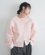【2月上旬予約商品】シャツドッキングニットカーデ