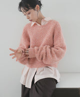 【10月下旬予約商品】　【ayu×LIAN】ボリュームミックスニット