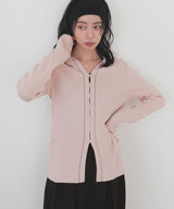 バイカラーラインポロニット