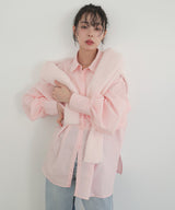 ウエストタックカラーシャツ