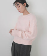 モヘアシャギーニットプルオーバー