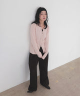 バイカラーラインポロニット