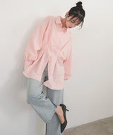 ウエストタックカラーシャツ