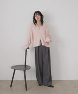 【一部予約商品】ダブルジップポロニットカーディガン