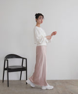 サテンナロースカート