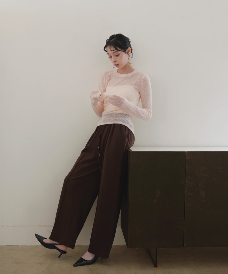 ウールモヘアシアーニット