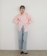 ウエストタックカラーシャツ