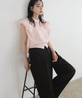 バルーンショルダーブラウス