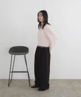 フェザーVネックニットプルオーバー