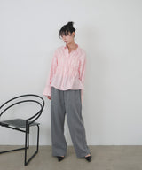 シャーリングビスチェデザインシャツ