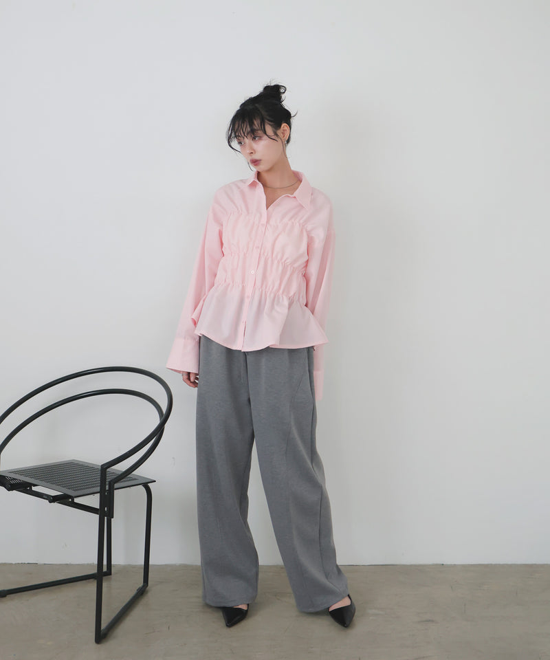 シャーリングビスチェデザインシャツ – LIAN