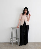 ミックスサマーポロニット