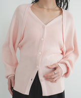 アンサンブル風ニットカーディガン