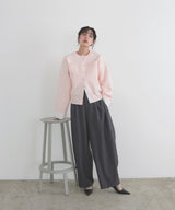 【2月上旬予約商品】シャツドッキングニットカーデ