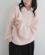 フーディーニットプルオーバー