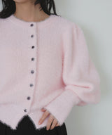 シャギーボリュームスリーブカーディガン