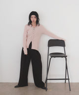 バイカラーラインポロニット