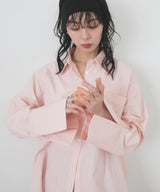 ストライプポケットオーバーシャツ