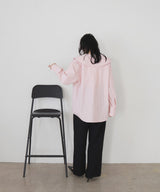 ビックカラーストライプシャツ