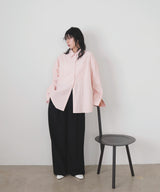 ストライプポケットオーバーシャツ