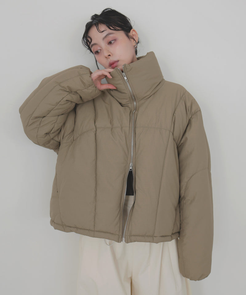 \ 8月22日発売 /【10月下旬予約商品】チェックファイバーショートダウン