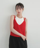 【7月中旬予約販売】リブニットキャミソール
