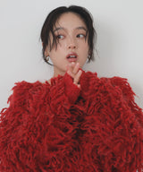 【10月下旬予約商品】ループフリンジ2WAYネックニット