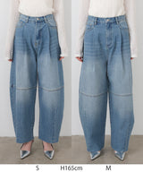 コクーンデニムパンツ