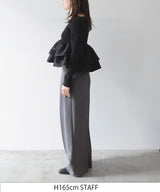 【3月上旬予約商品】【mayu × LIAN】シャイニーフリルニット