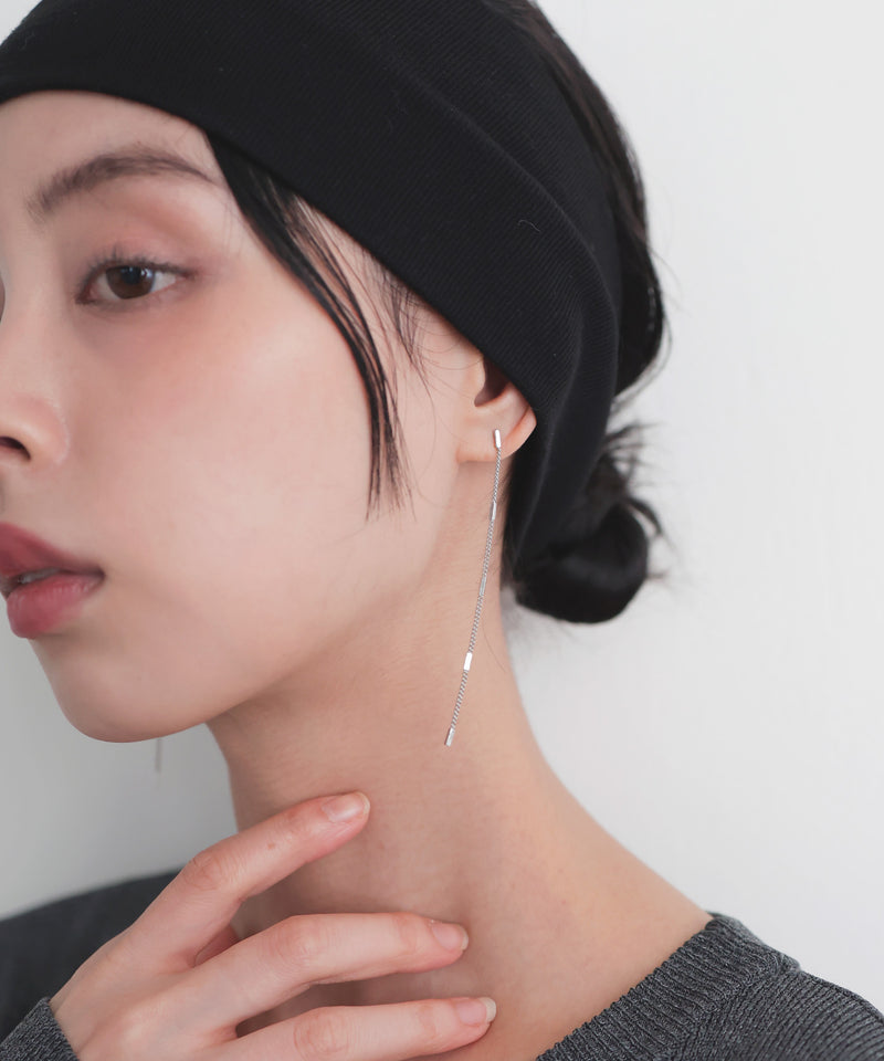 ラインロングピアス