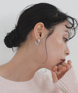 【12月上旬予約商品】ハートフープピアス