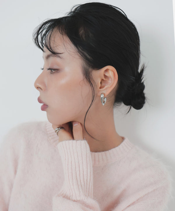 【12月上旬予約商品】ハートフープピアス