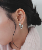 【12月上旬予約商品】ハートフープピアス