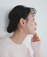 【12月上旬予約商品】ハートフープピアス