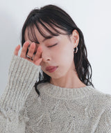 ニュアンスフープピアス